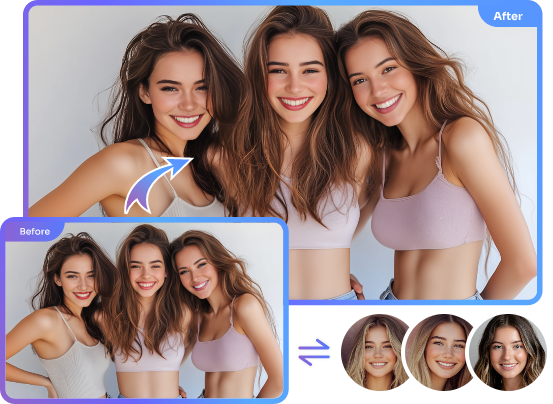 Multiple Face Swap AI Online Free